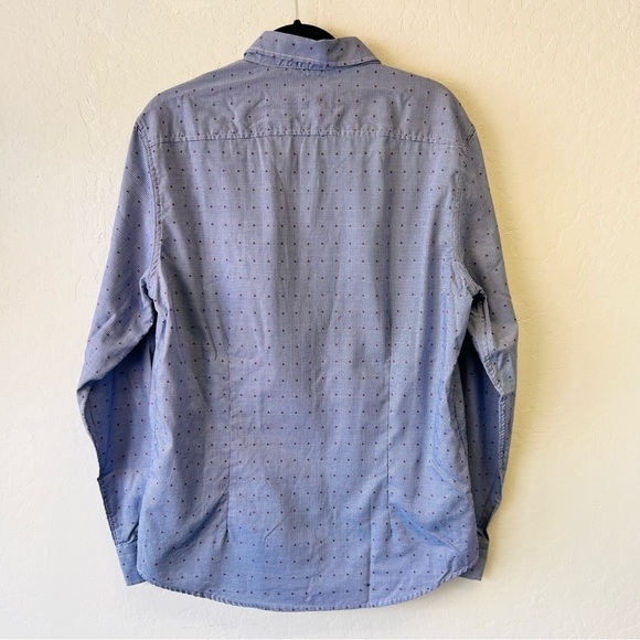 Robert Graham Luxury Blue Dress Shirt L Tailored Fit - Picture 12 of 12